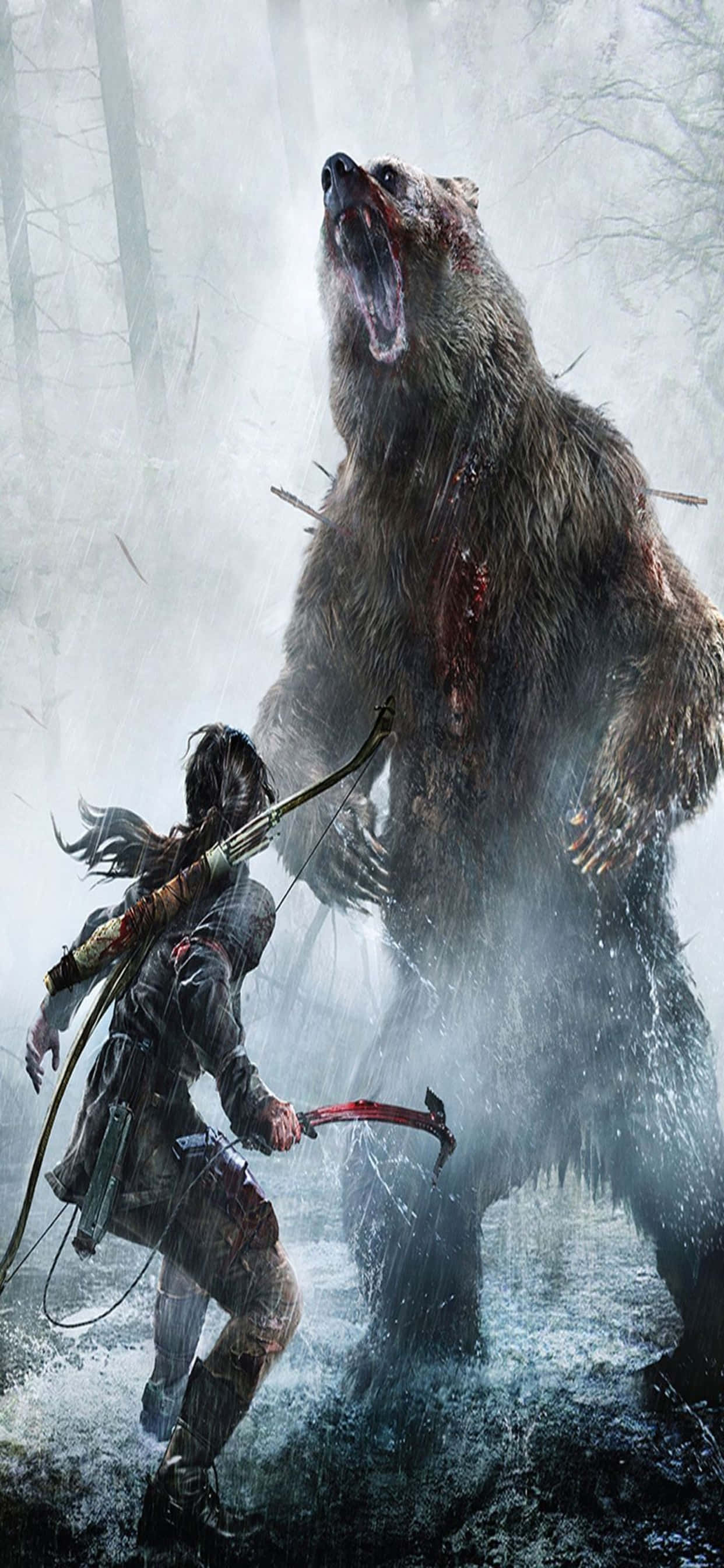 Tomb Raider এর সর্বশেষ সংস্করণে যুদ্ধ এবং অন্বেষণ উপভোগ করুন ওয়ালপেপার