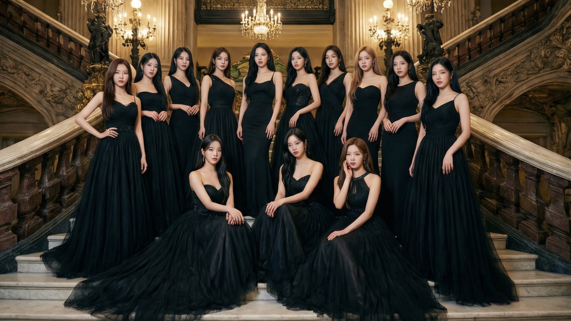 TWICE ব্ল্যাক টাই অ্যাফেয়ার ওয়ালপেপার