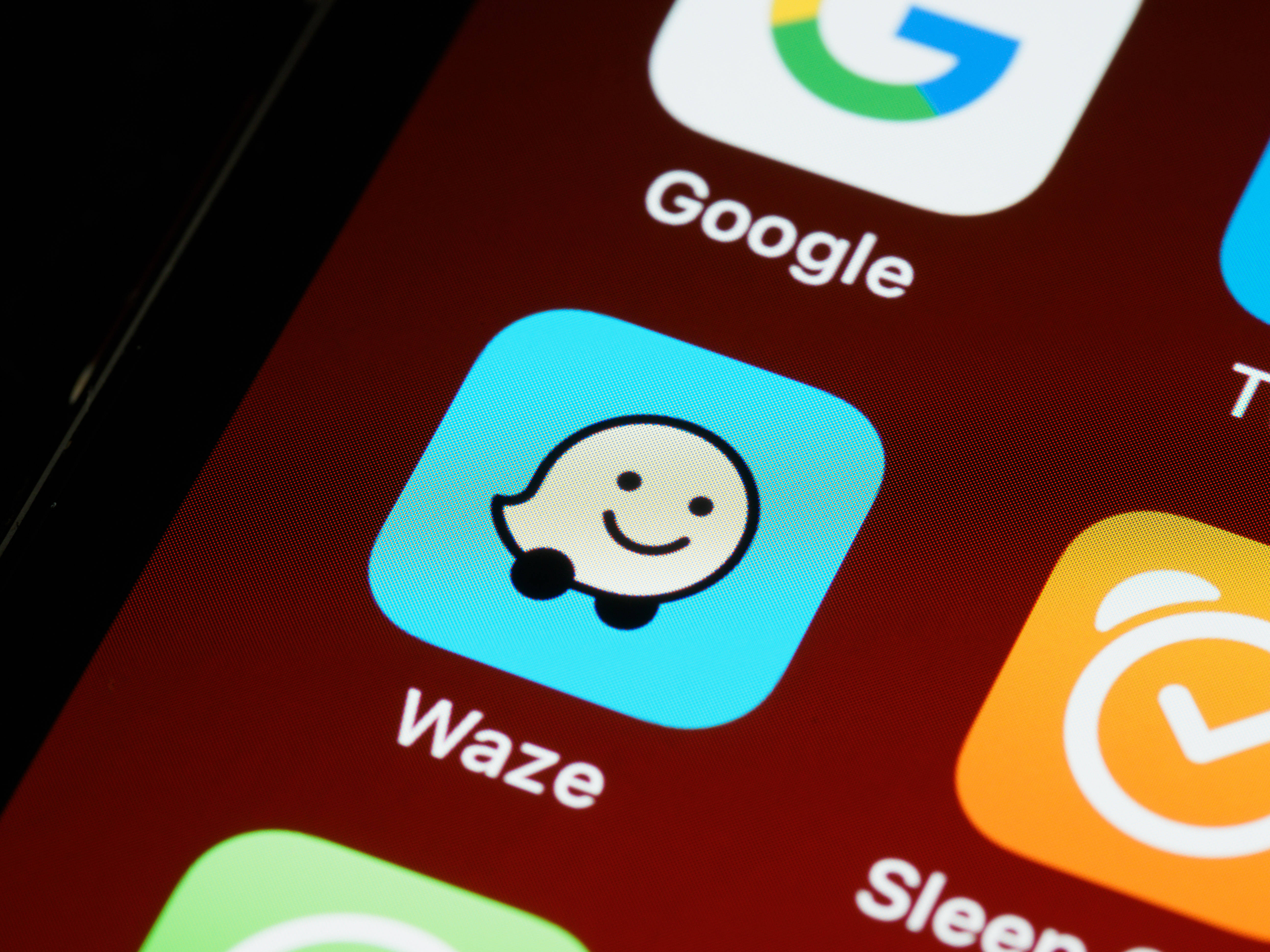 Waze অ্যাপ iOS 13 ওয়ালপেপার
