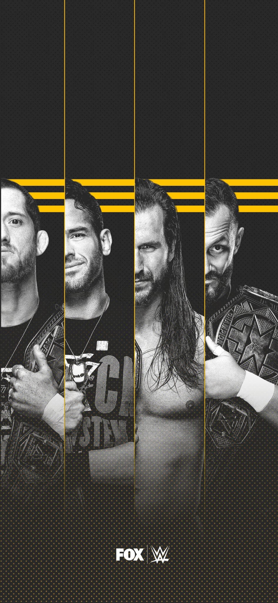 WWE Nxt সুপারস্টারস কালো এবং সাদা ওয়ালপেপার