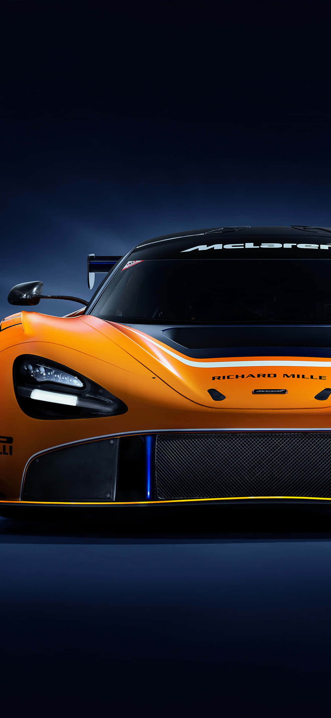 আইফোন X ম্যাকলারেন 720s GT3 রেস কার ব্যাকগ্রাউন্ড ওয়ালপেপার
