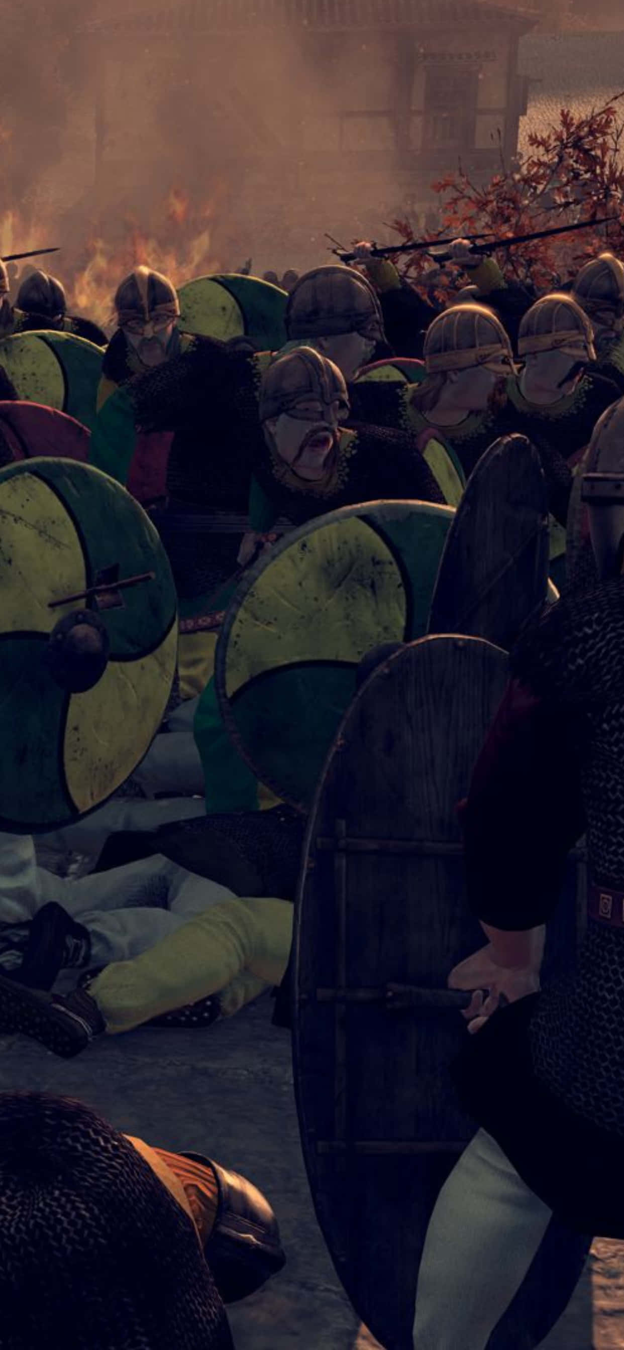 iPhone XS Max Total War Attila যুদ্ধক্ষেত্রের পটভূমি ওয়ালপেপার