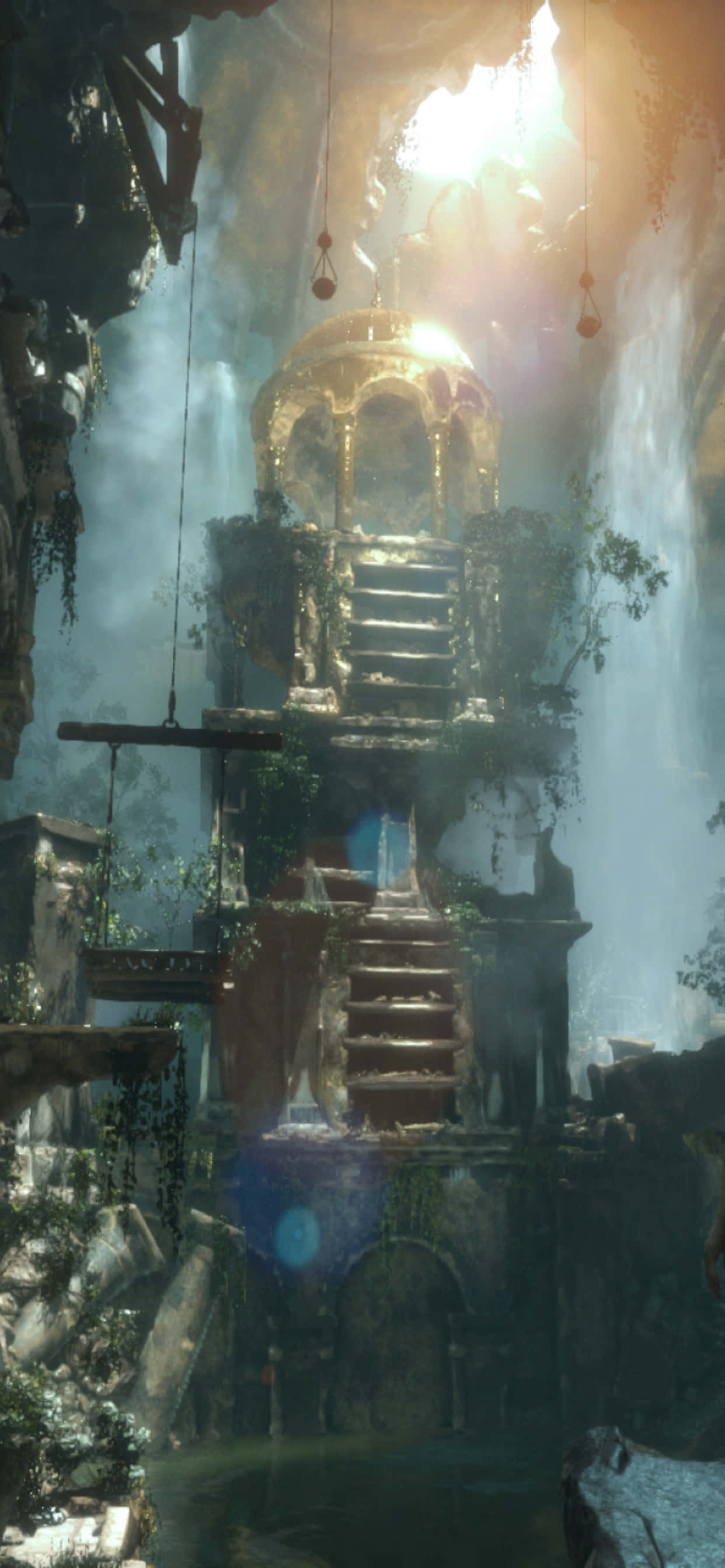 আইফোন Xs Max-এ Rise Of The Tomb Raider এর ছবি ওয়ালপেপার