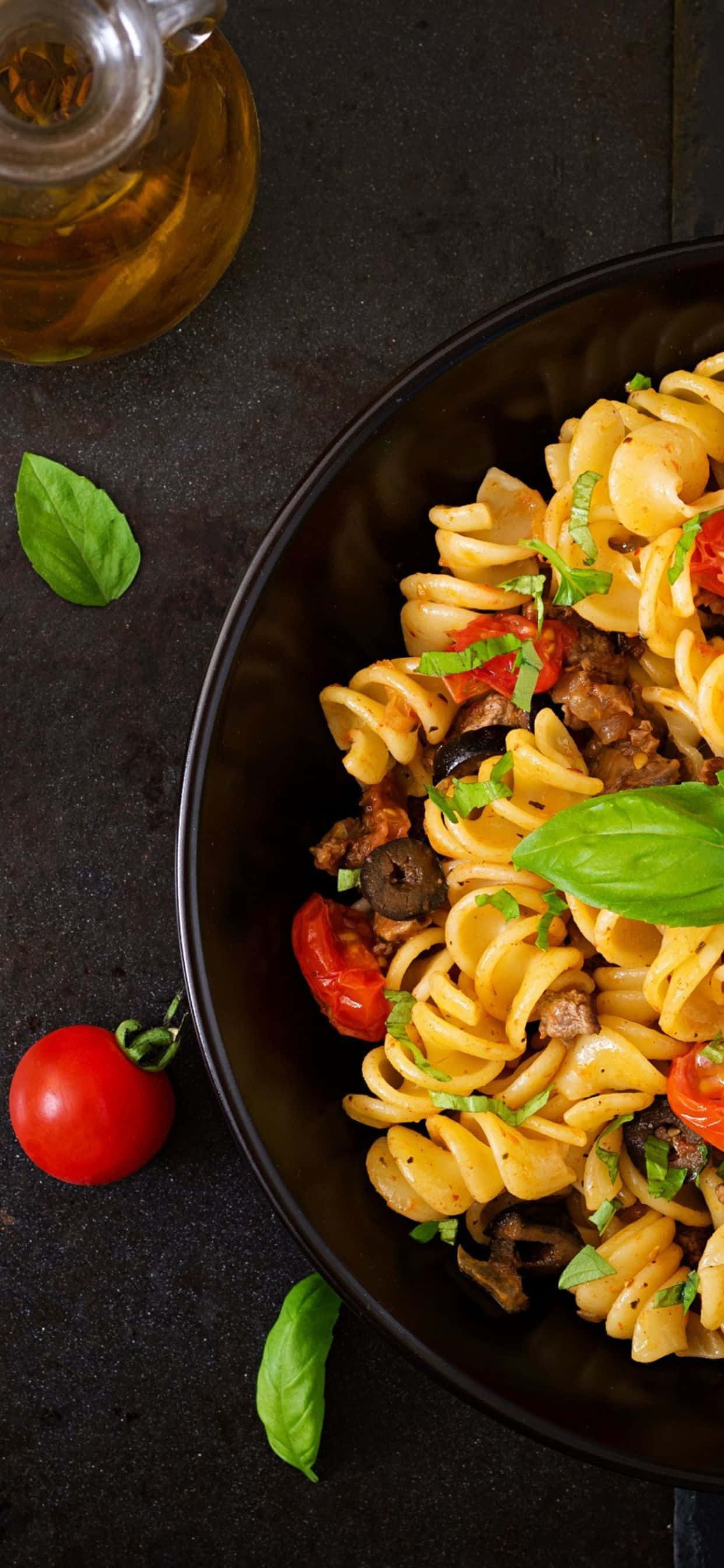 আইফোন Xs পাস্তা ব্যাকগ্রাউন্ড ওয়ালপেপার