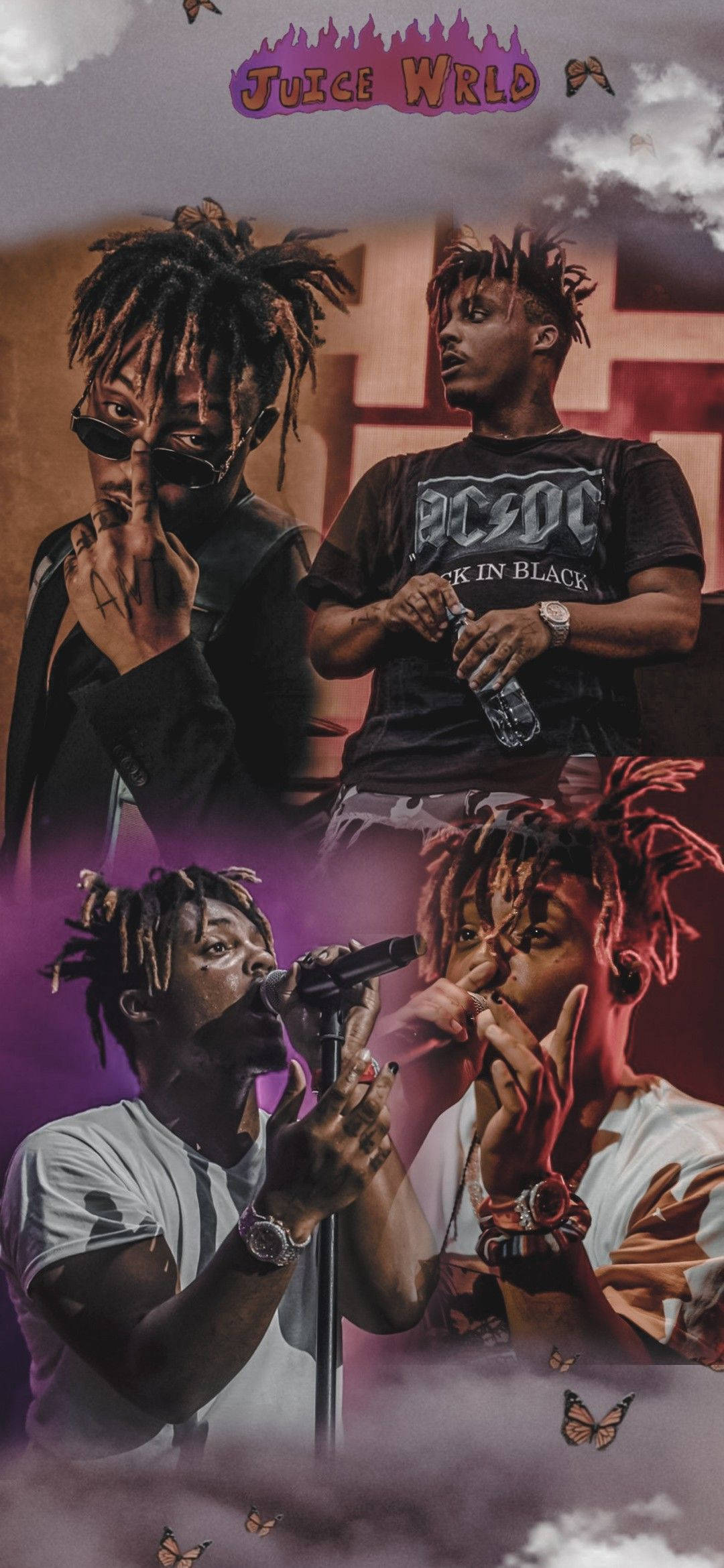 XXXTentacion Juice WRLD কোলাজ পোর্ট্রেট ওয়ালপেপার