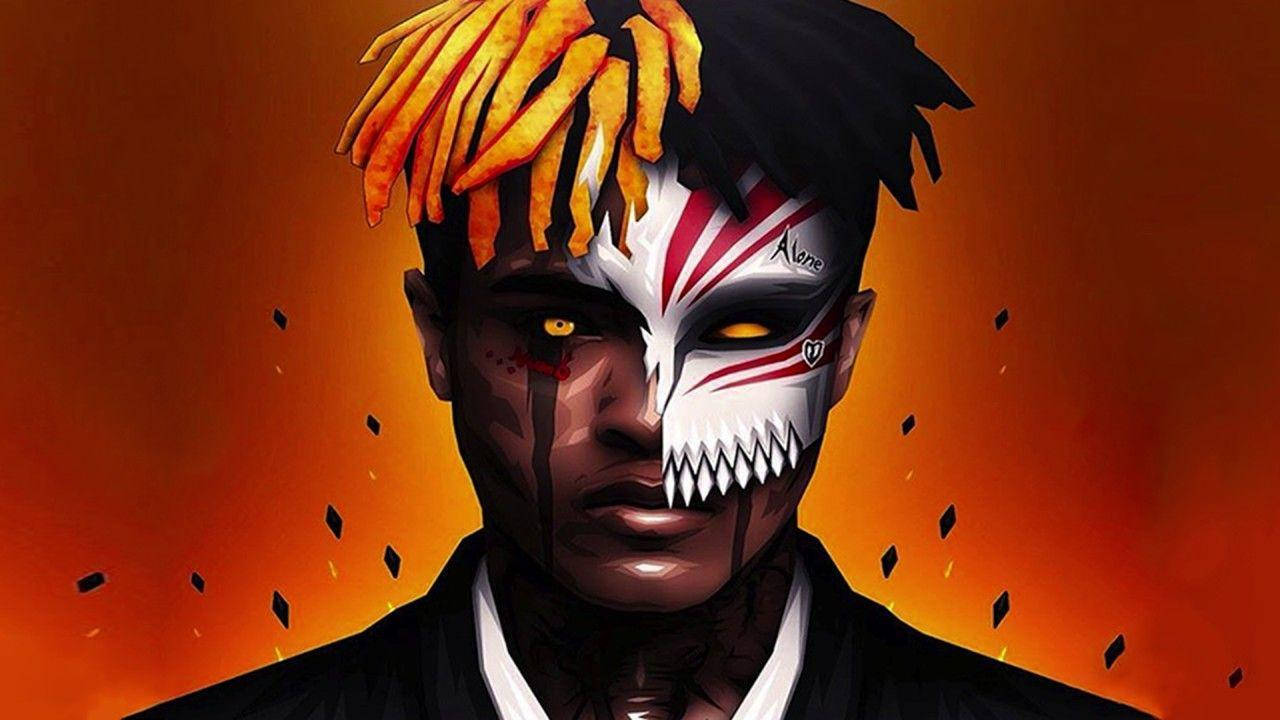 Xxxtentacion অ্যানিমে হোলোস মাস্ক ওয়ালপেপার