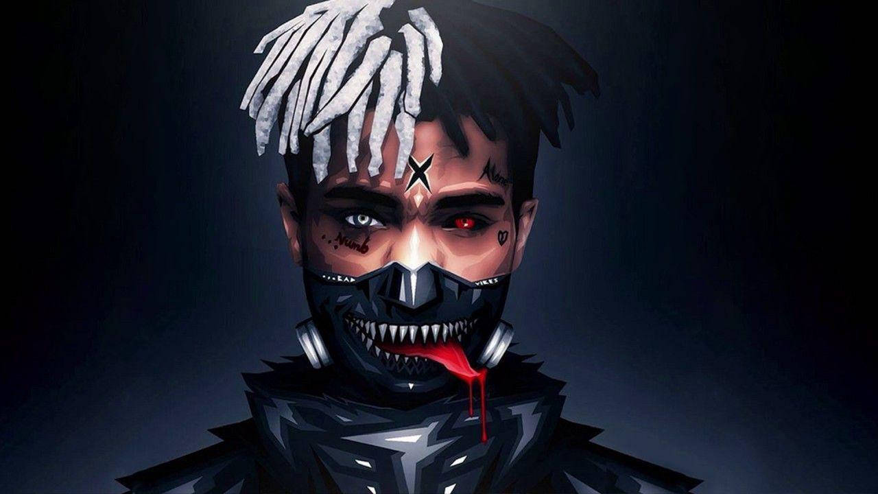 Xxxtentacion অ্যানিমে টোকিও গুল মাস্ক ওয়ালপেপার