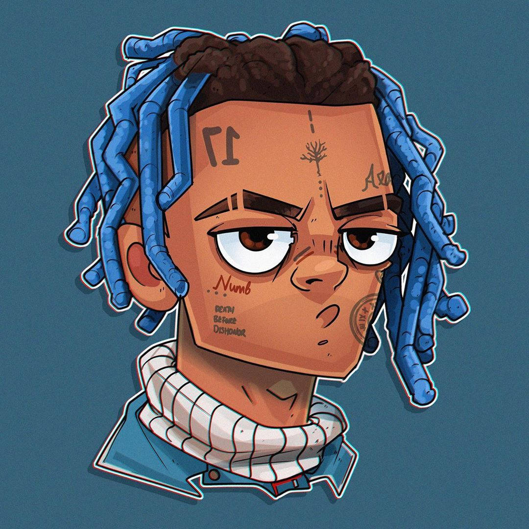 Xxxtentacion অ্যানিমে ডিজিটাল ট্যাটু ওয়ালপেপার