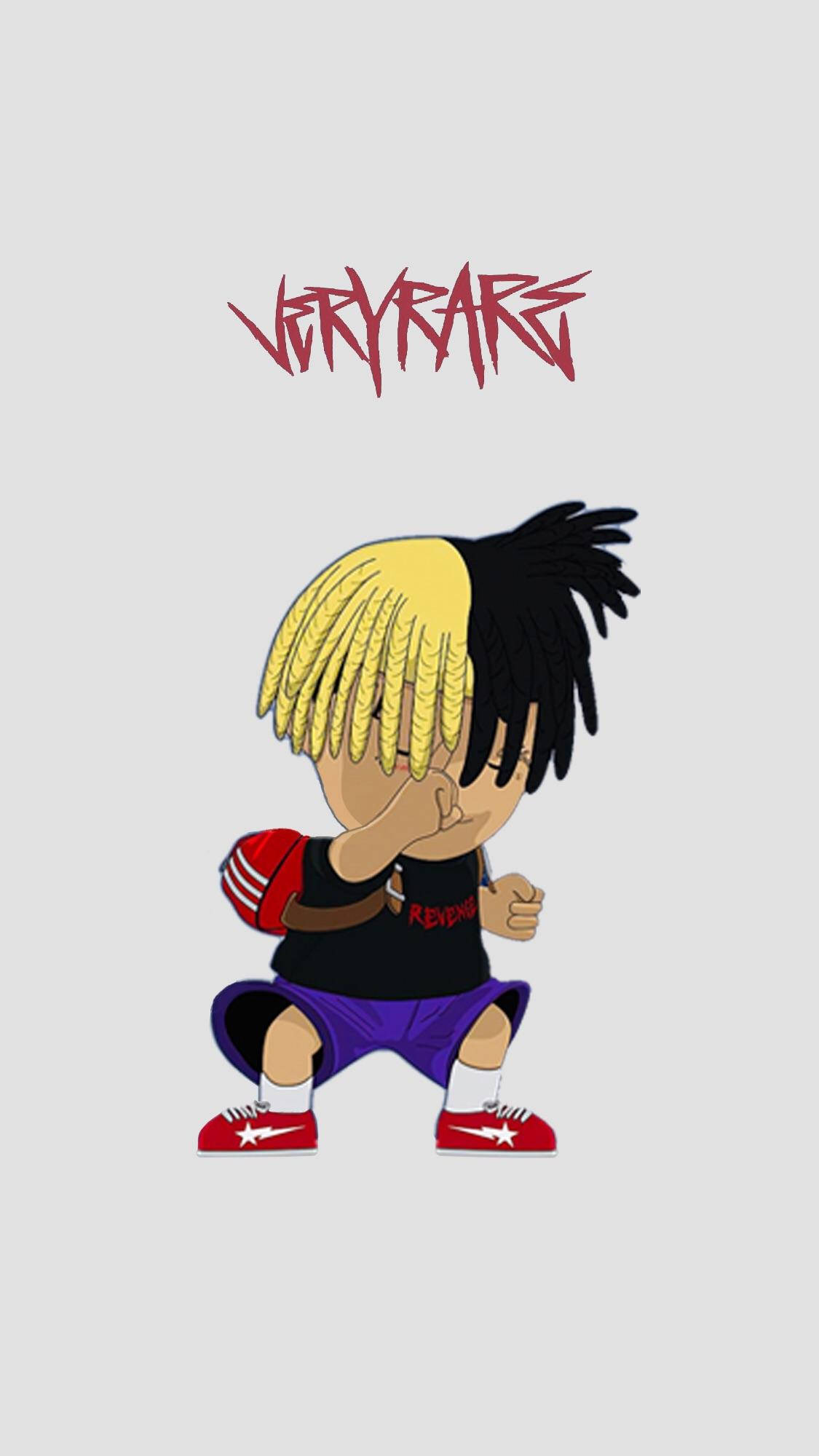 Xxxtentacion অ্যানিমে দুই রঙের চুল ওয়ালপেপার