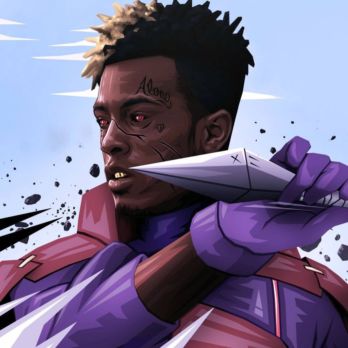 Xxxtentacion অ্যানিমে নারুটোর কুনাই ওয়ালপেপার