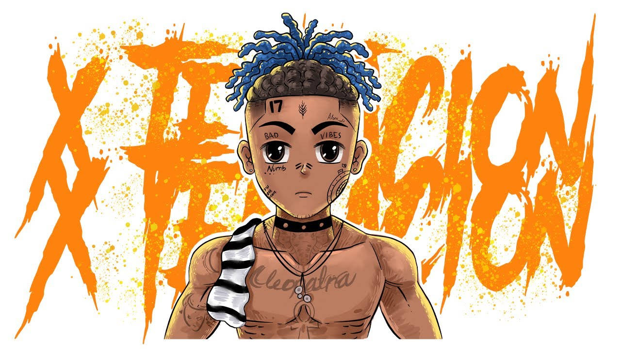 Xxxtentacion অ্যানিমে সৃজনশীল শিল্প ওয়ালপেপার