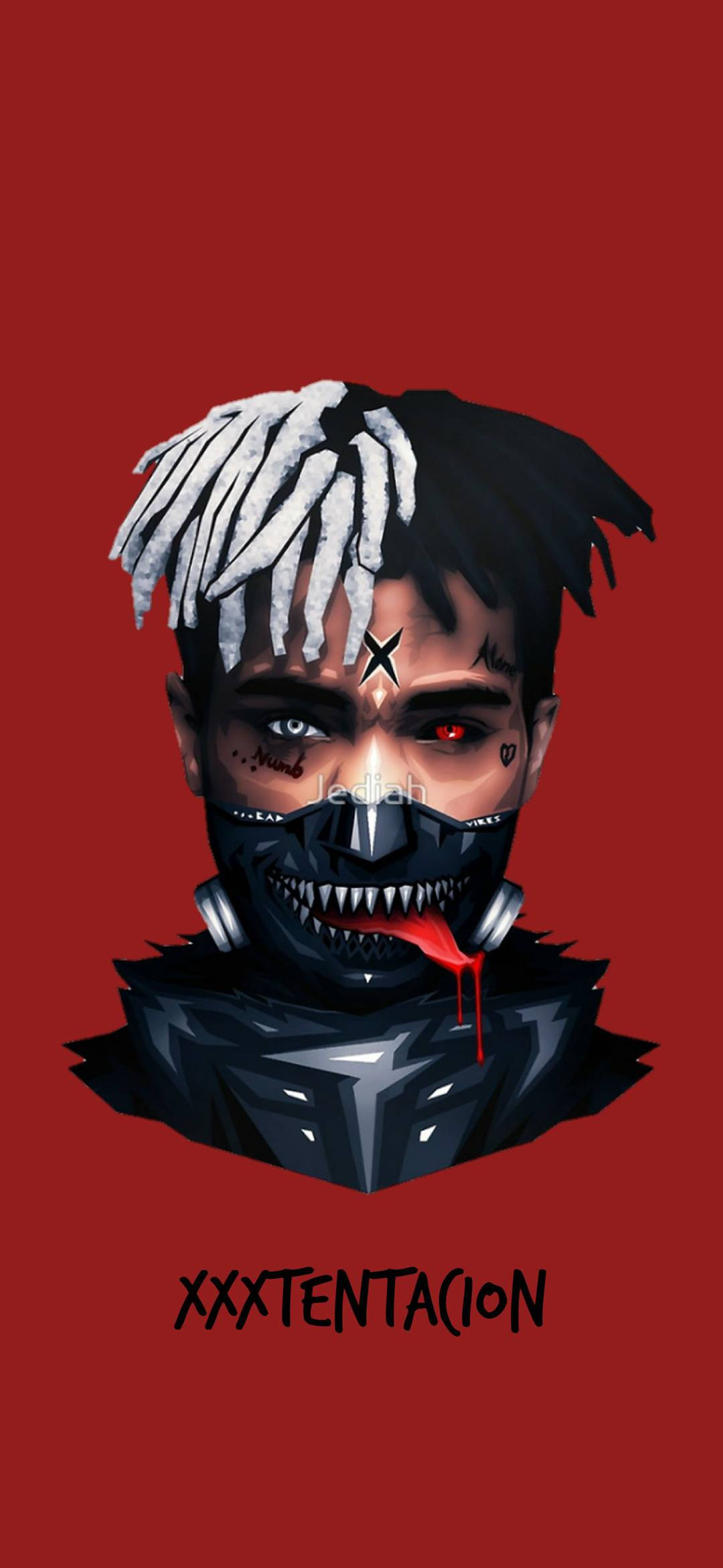 Xxxtentacion-এর আইকনিক টোকিও গৌল আর্ট ওয়ালপেপার