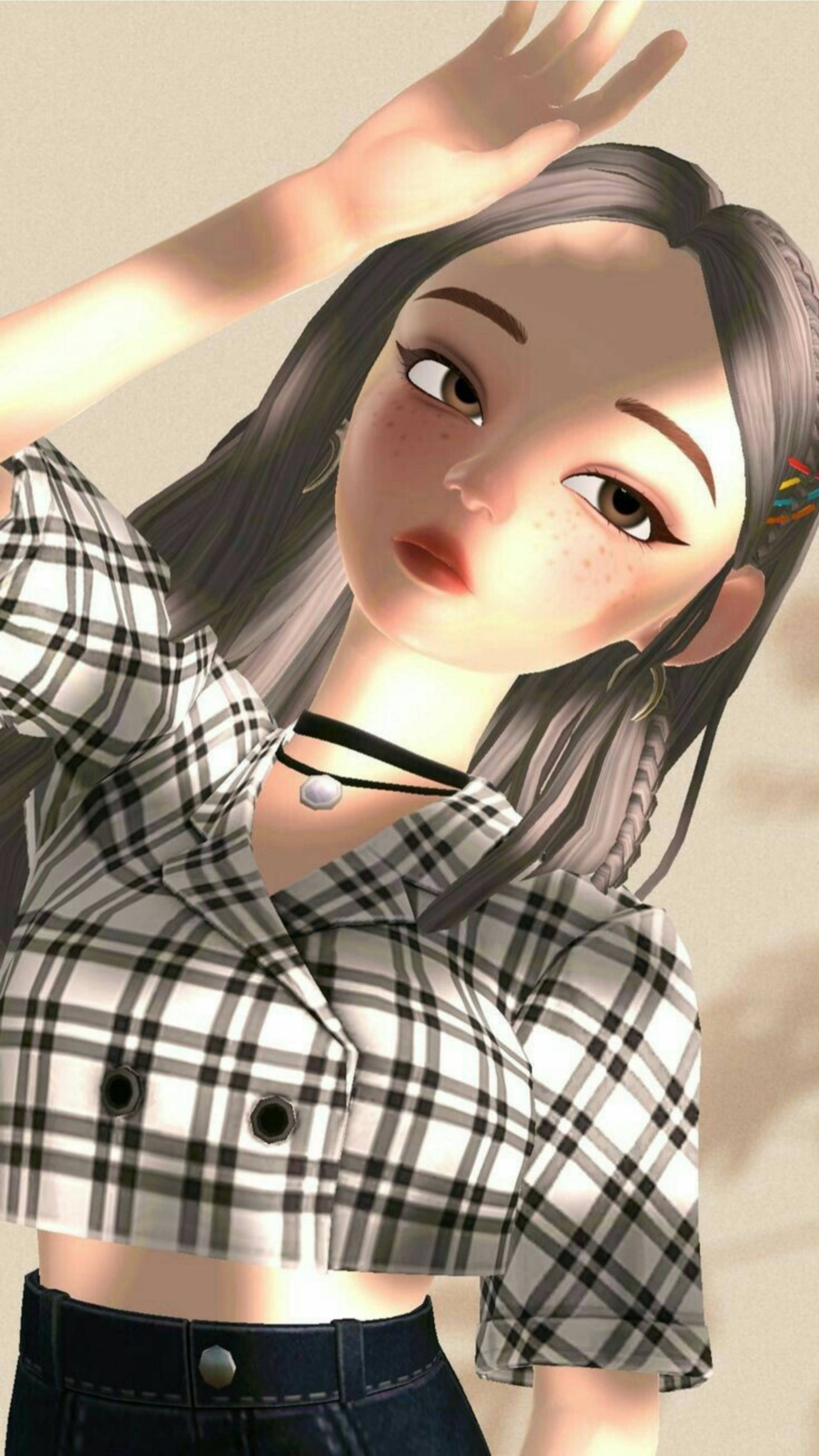 Zepeto নান্দনিক সিলুয়েট মেয়ে ওয়ালপেপার