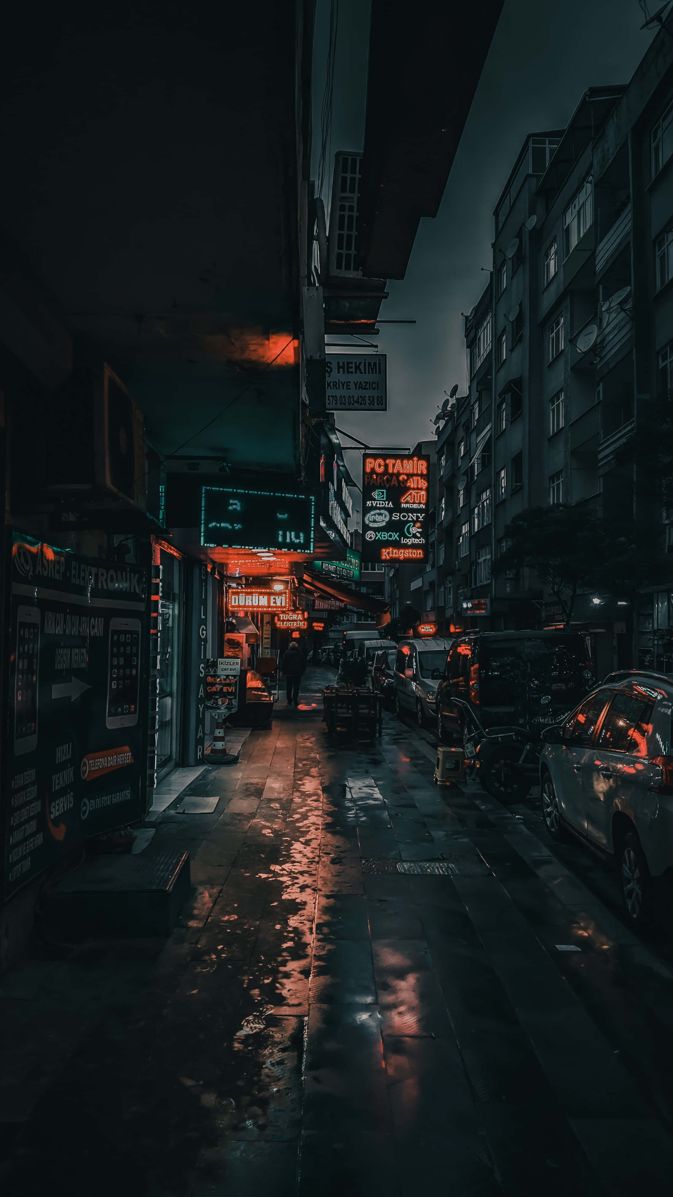অস্পষ্ট রাস্তার পাশের ফুটপাথ ওয়ালপেপার