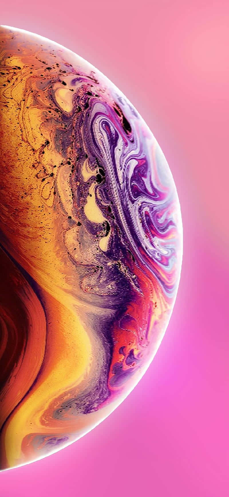 অ্যাপল আইফোন এক্স বেগুনি গ্রহ ওয়ালপেপার