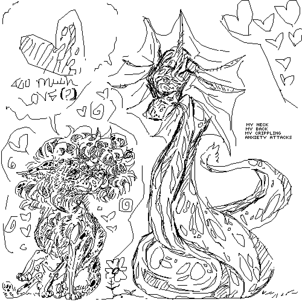 অ্যাবস্ট্রাক্ট ডুডল আর্টওয়ার্ক ওয়ালপেপার