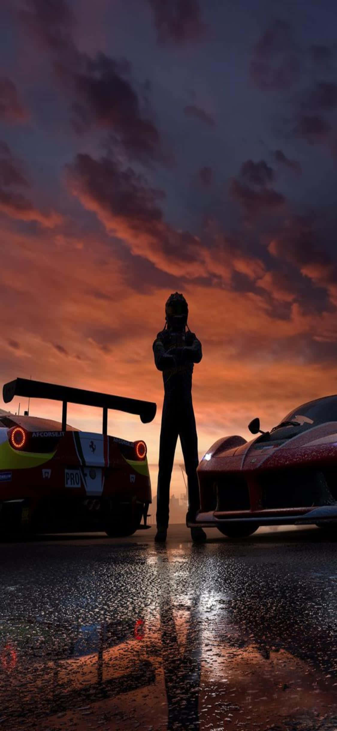 iPhone Xs এবং Forza Horizon 4 এর সাথে আপনার রেসিং অ্যাডভেঞ্চারের জন্য মঞ্চ সেট করা ওয়ালপেপার