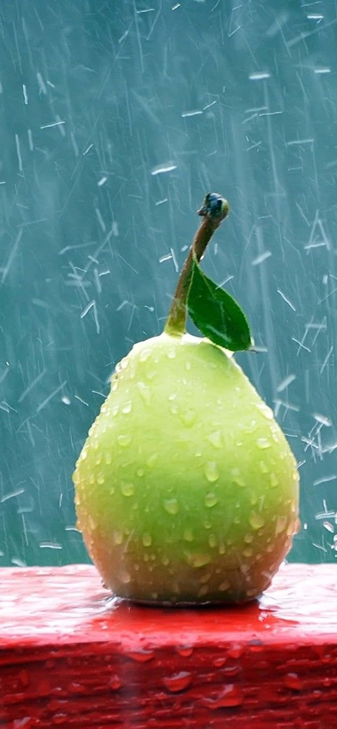 আইফোন Xs ডেস্কটপ পিসি নাশপাতি বৃষ্টি ব্যাকগ্রাউন্ড ওয়ালপেপার