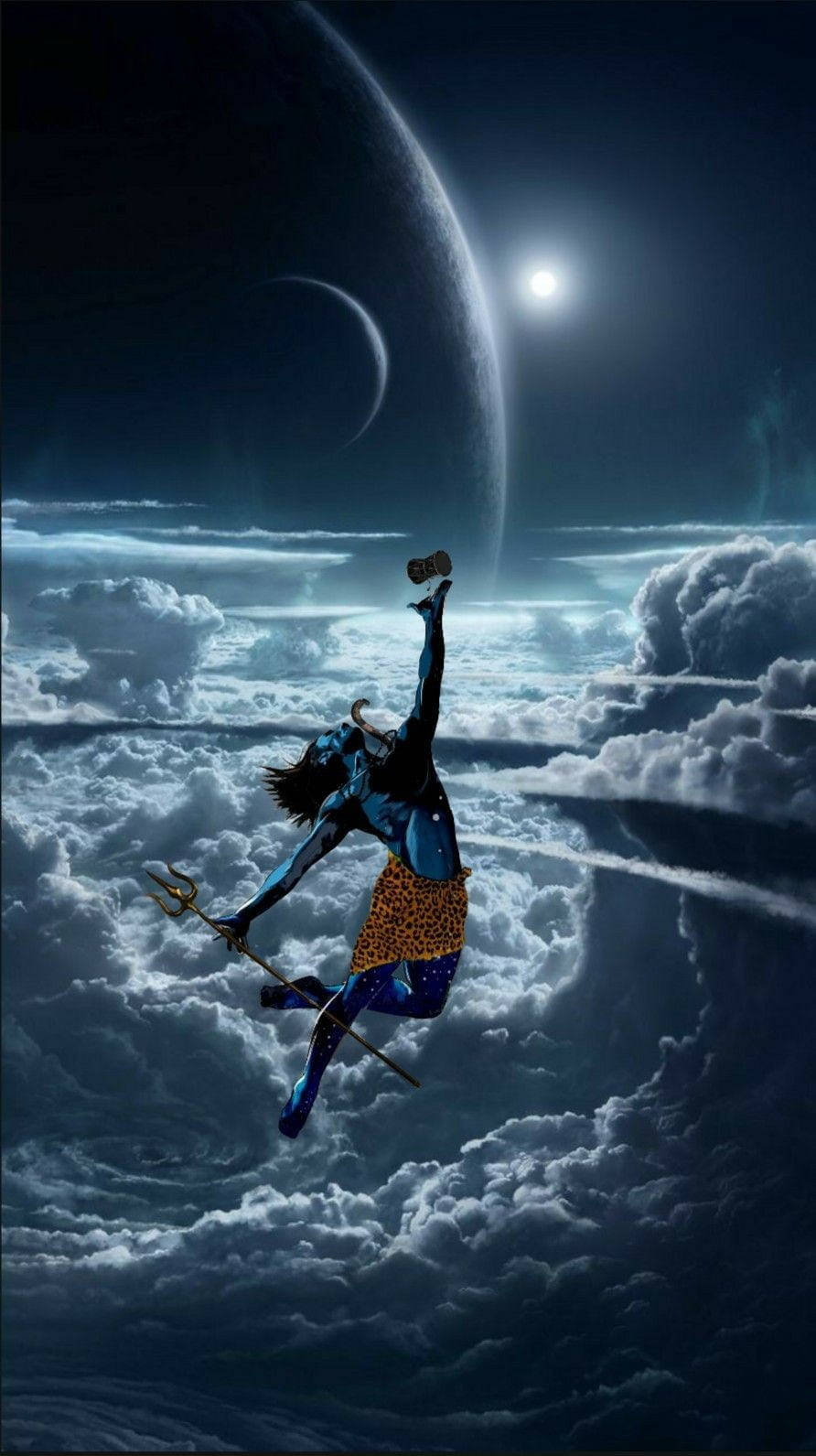 আকাশে মহাদেব রুদ্র অবতার ওয়ালপেপার