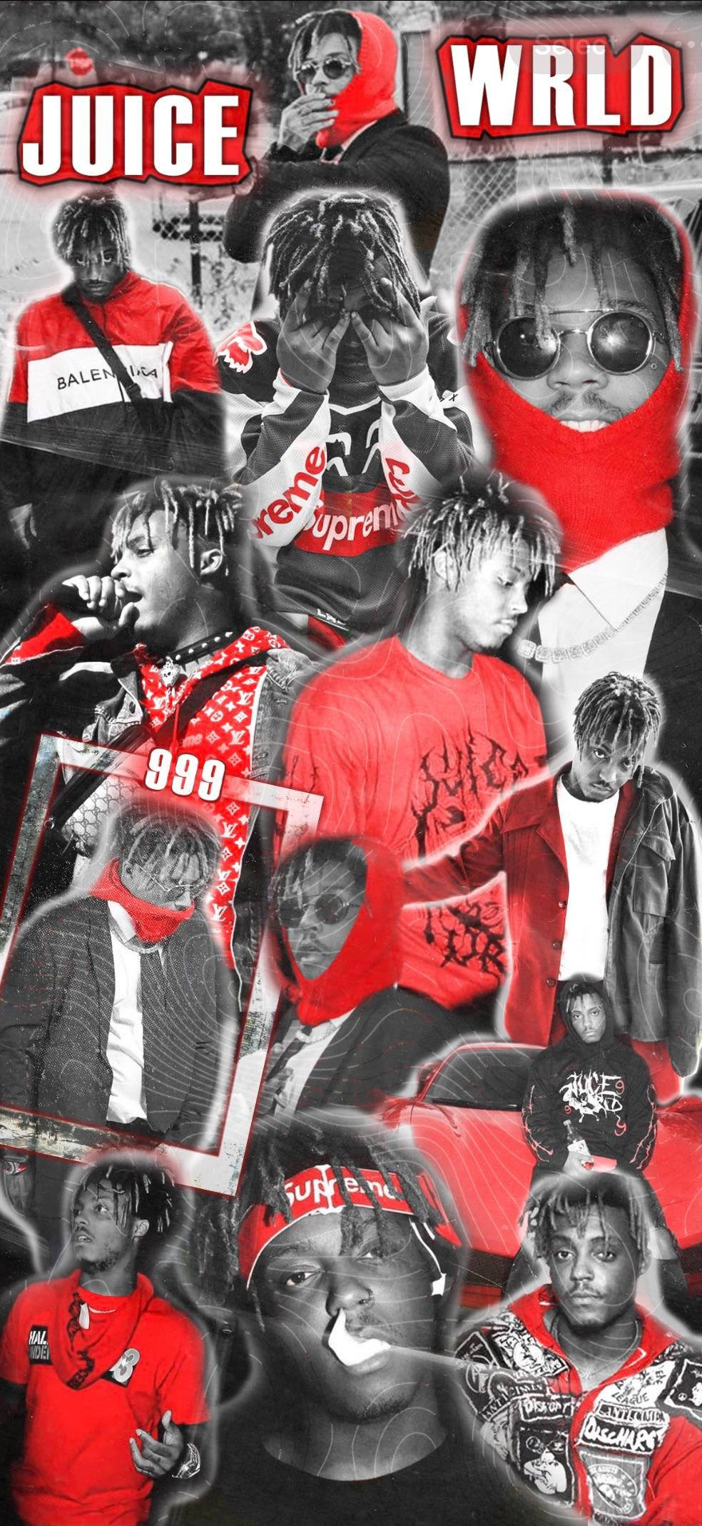 আমেরিকান র্যাপার XXXTentacion Juice WRLD কোলাজ ওয়ালপেপার