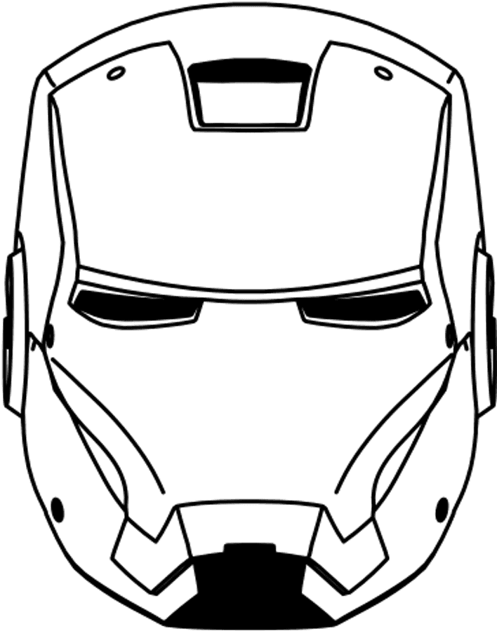 আয়রন ম্যান হেলমেটের রূপরেখা ওয়ালপেপার