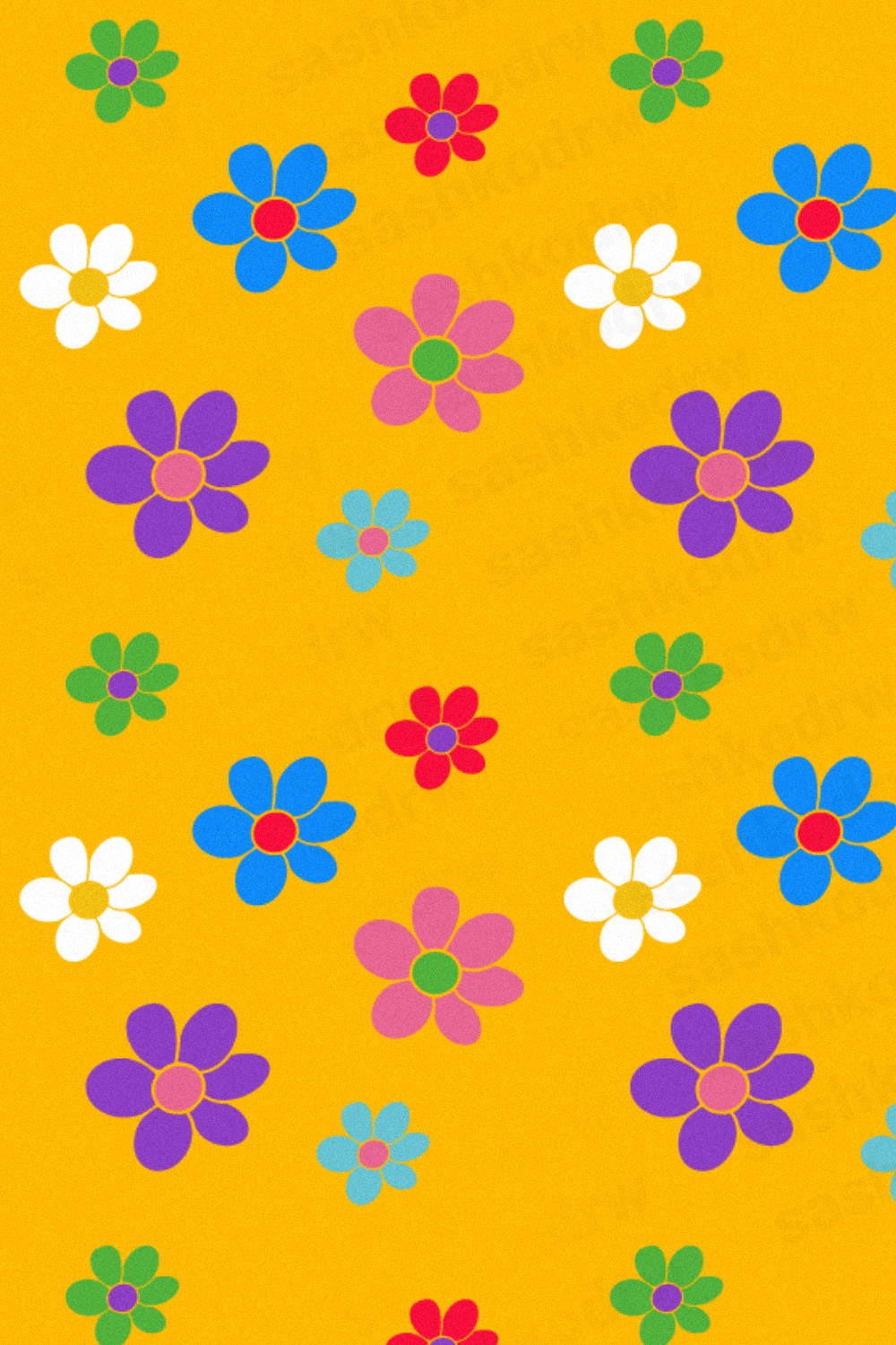 ইন্ডি কিড অ্যাস্থেটিক ছোট রঙিন ফুল — ফুলের জিআইএফ ওয়ালপেপার