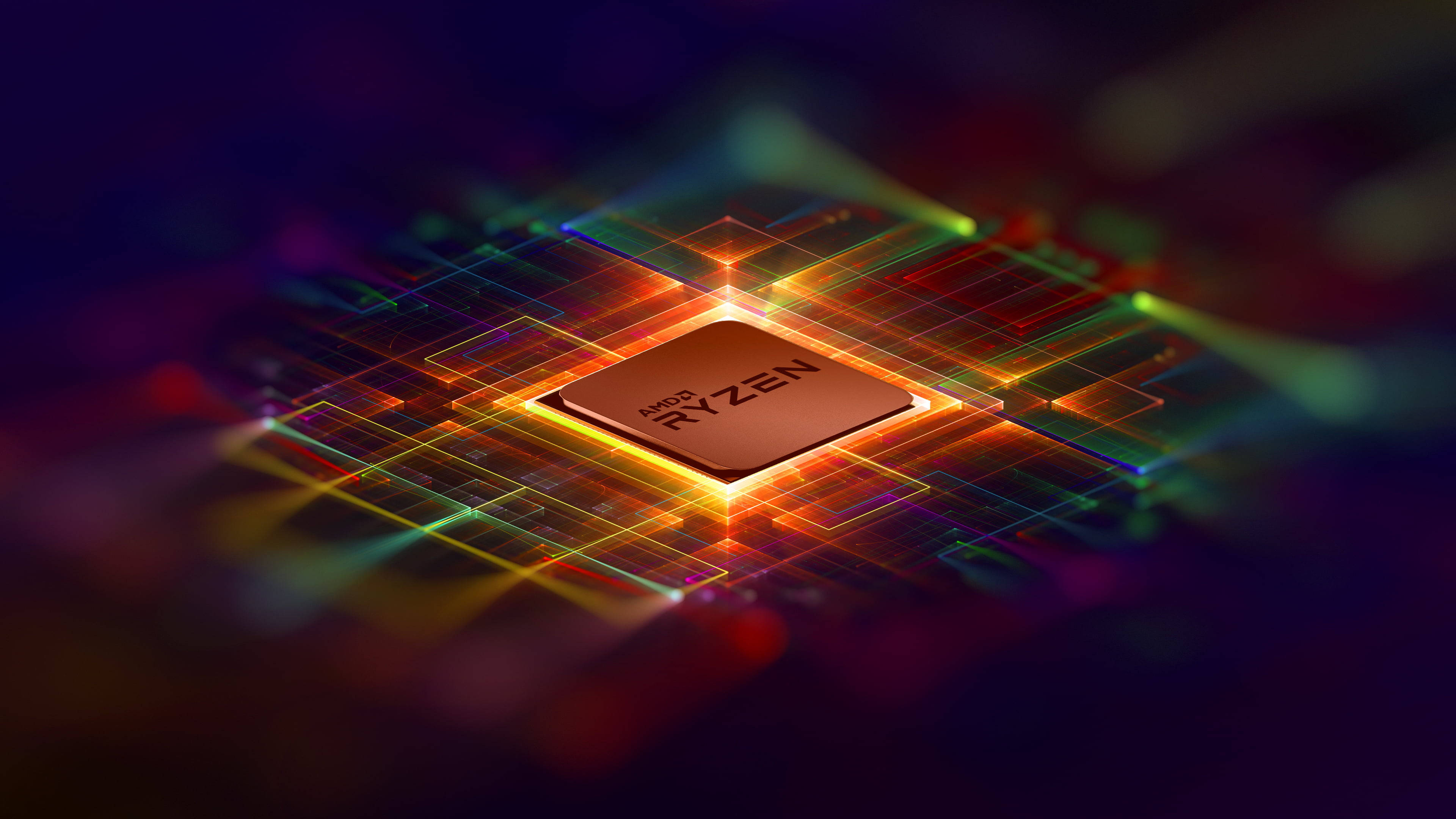 উজ্জ্বল AMD 4K ওয়ালপেপার