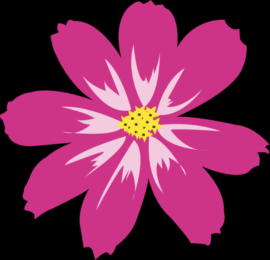 উজ্জ্বল গোলাপী ফুলের চিত্র ওয়ালপেপার