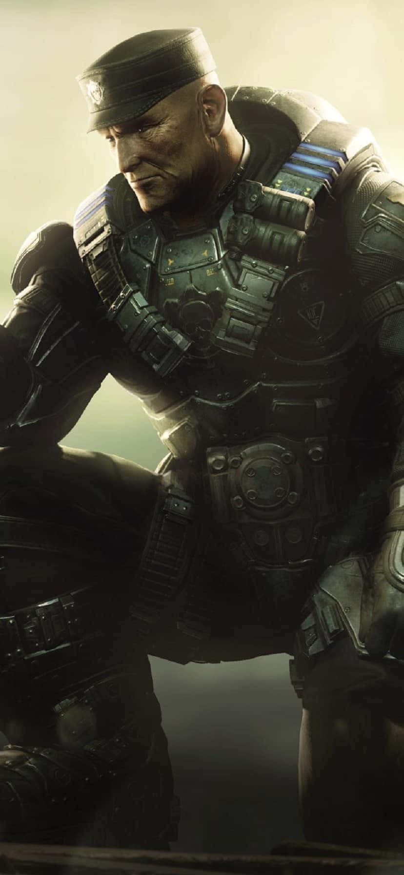 Colonel Victor Hoffman iPhone XS Gears Of War 5 ব্যাকগ্রাউন্ড ওয়ালপেপার