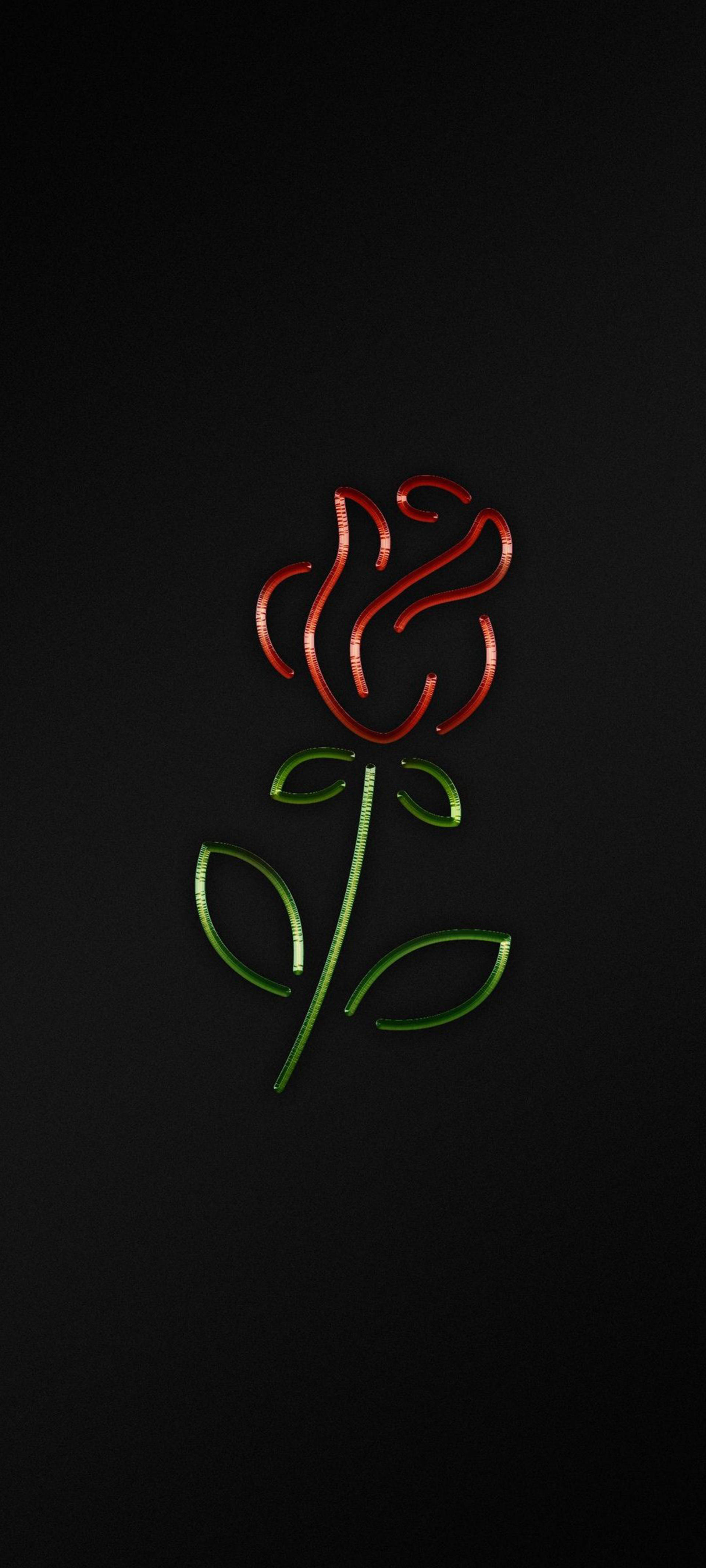 কালো আইফোন গোলাপ ওয়ালপেপার