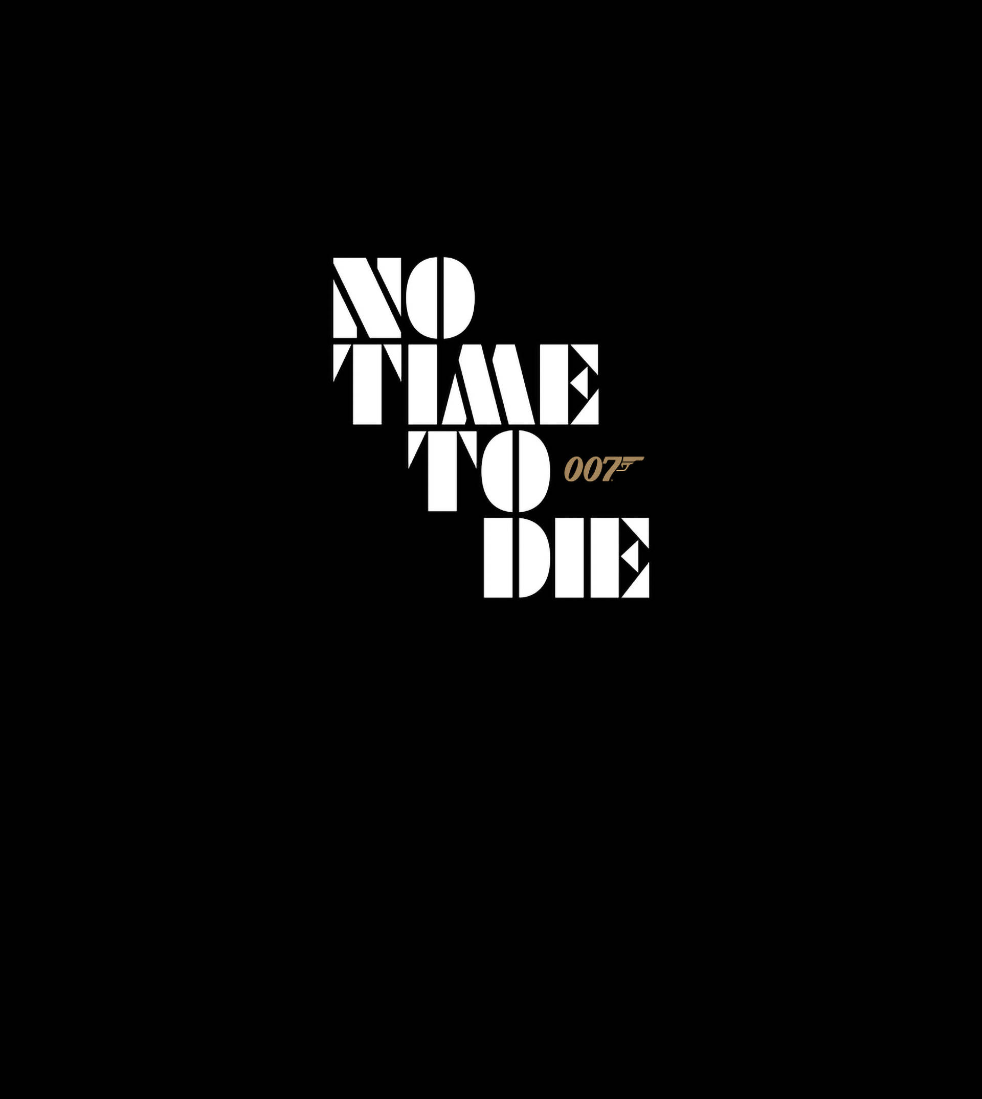 কালো পোস্টারে নো টাইম টু ডাই ওয়ালপেপার