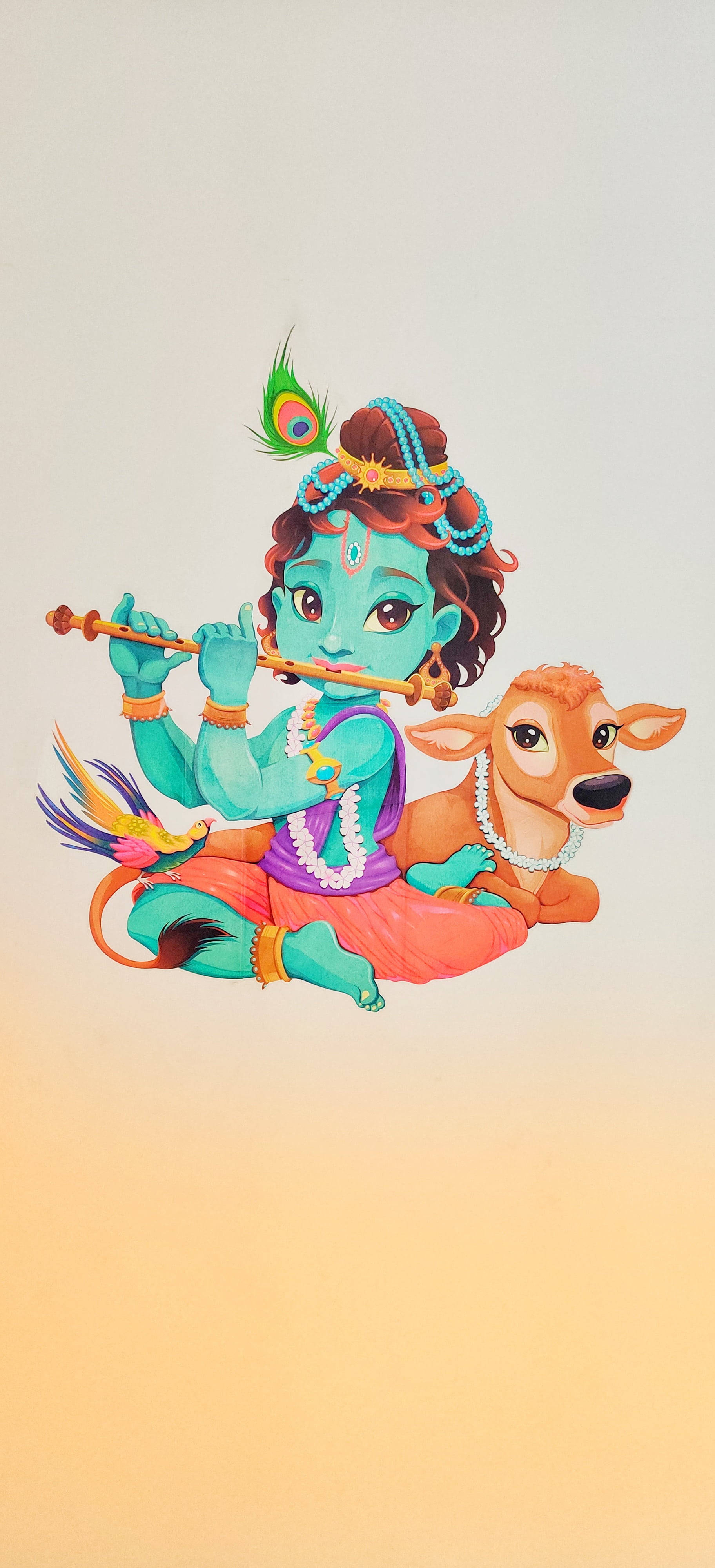 কৃষ্ণ এইচডি বাচ্চা গরু ওয়ালপেপার