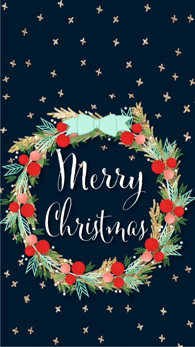 ক্রিসমাস পুষ্পস্তবকের মোবাইল ফোনের ছবি ওয়ালপেপার — মোবাইল জিআইএফ ওয়ালপেপার