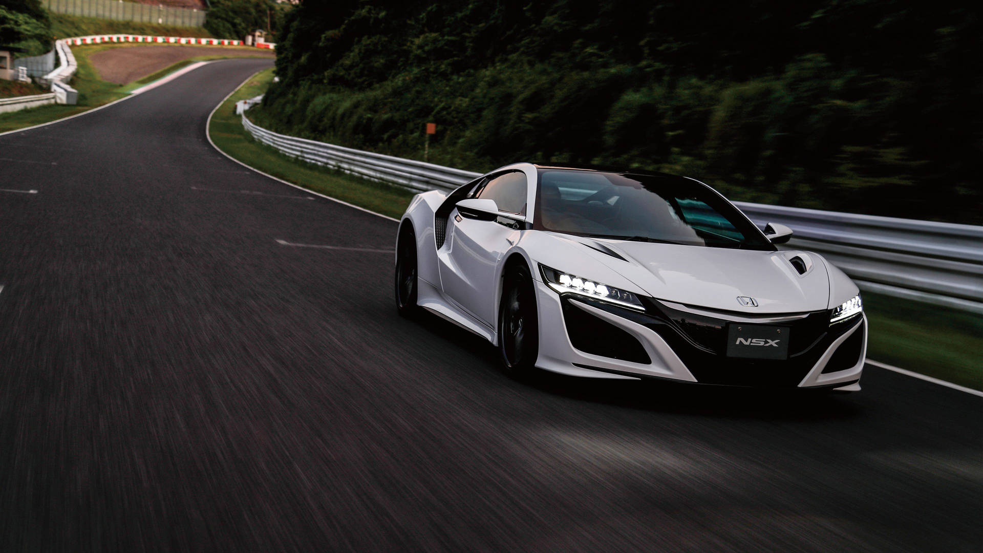 গাড়ি 4k মুক্তার সাদা হোন্ডা NSX ওয়ালপেপার