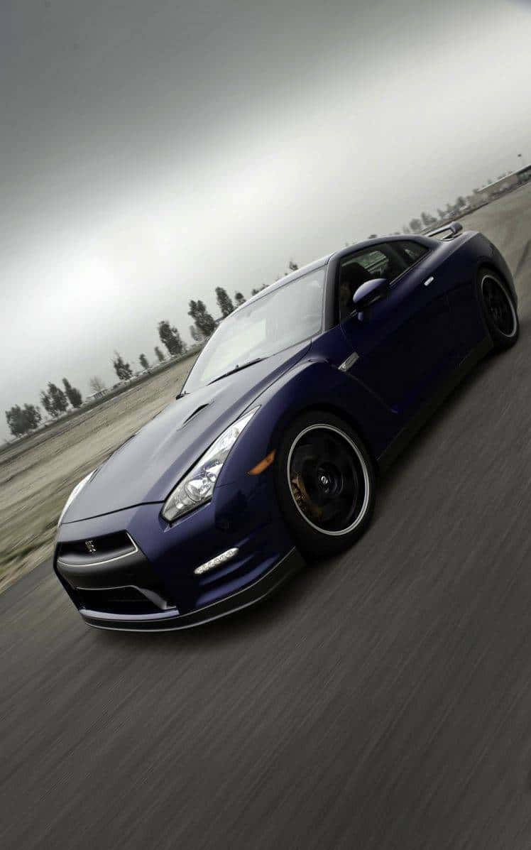 গাঢ় বেগুনি GTR R35 ওয়ালপেপার