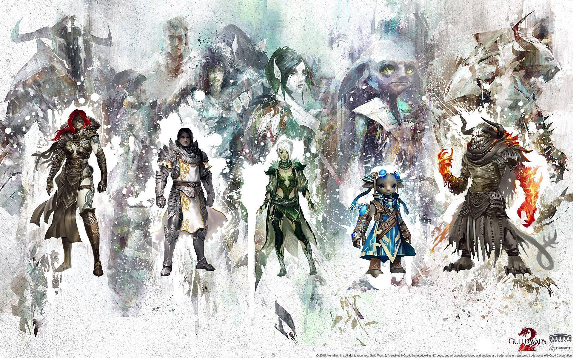 গিল্ড ওয়ার্স ২ অ্যাবস্ট্রাক্ট আর্ট ওয়ালপেপার