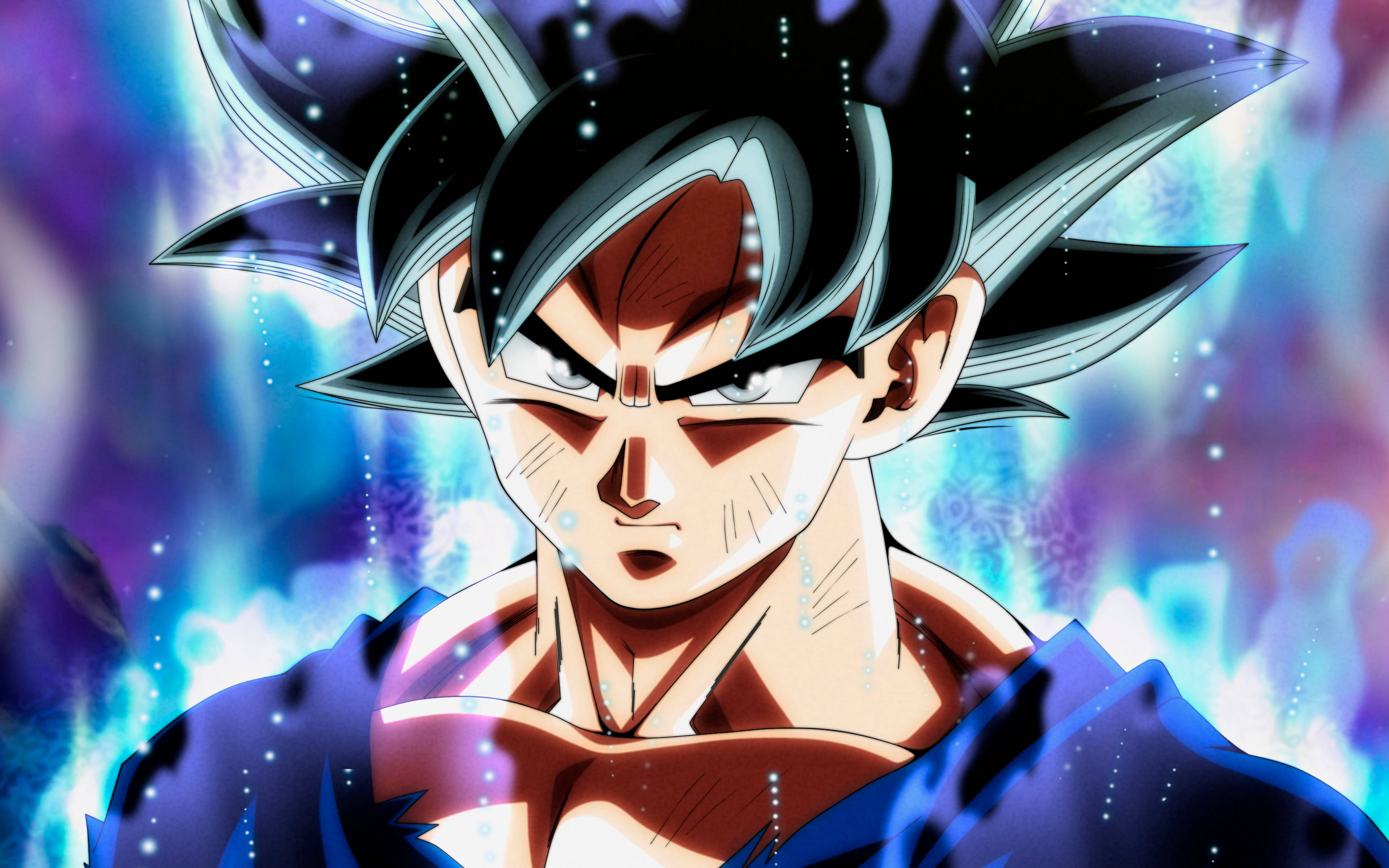 গোকু আসল রূপে DBZ 4K ওয়ালপেপার