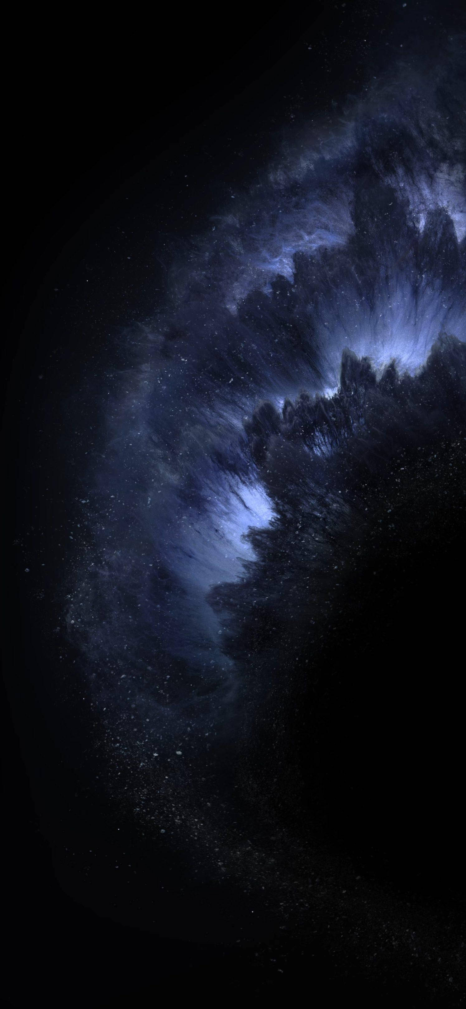 গ্যালাক্সি অ্যাবিস ইন ডার্ক মোড ওয়ালপেপার