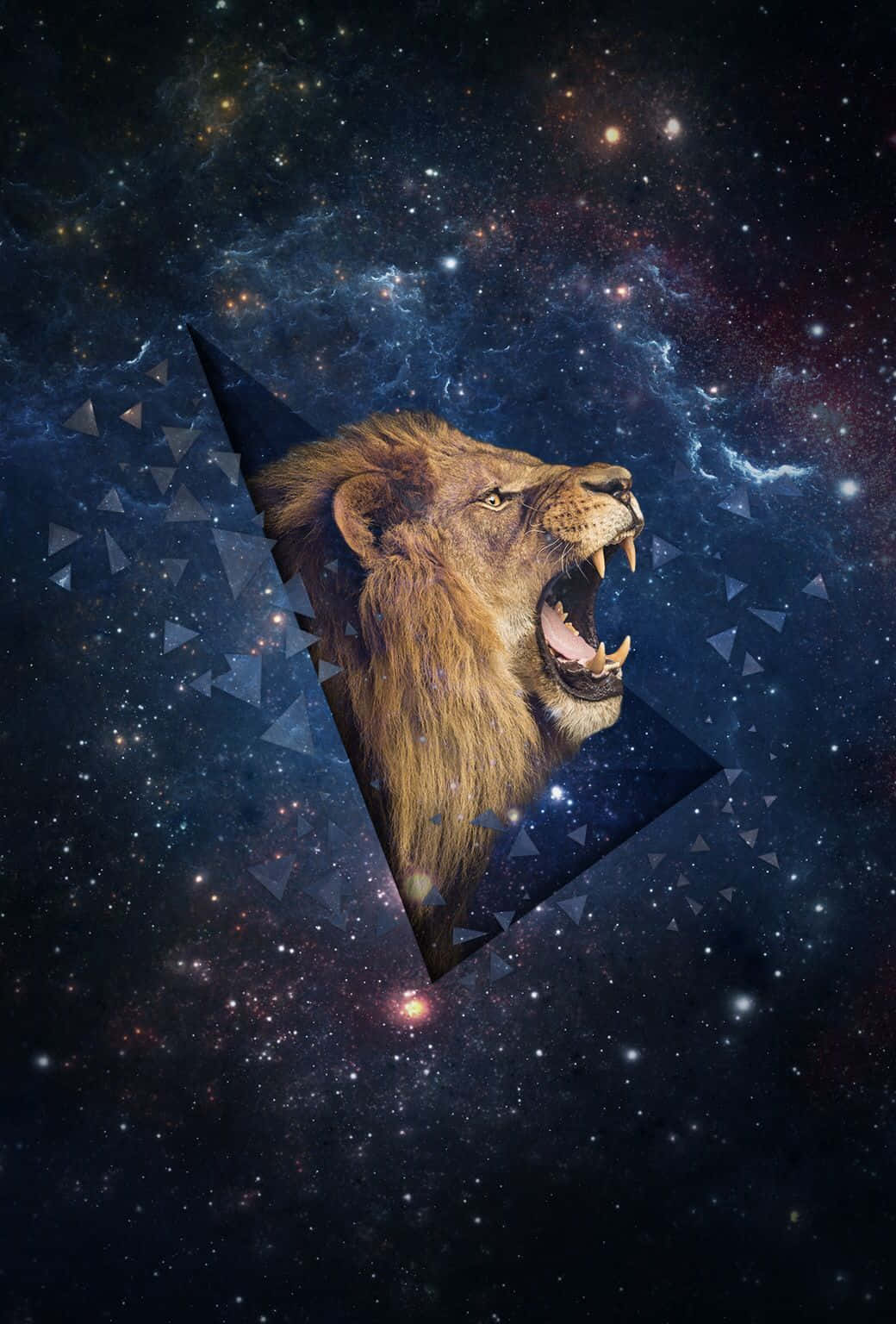 গ্যালাক্সি সিংহ ব্যাকগ্রাউন্ড ওয়ালপেপার