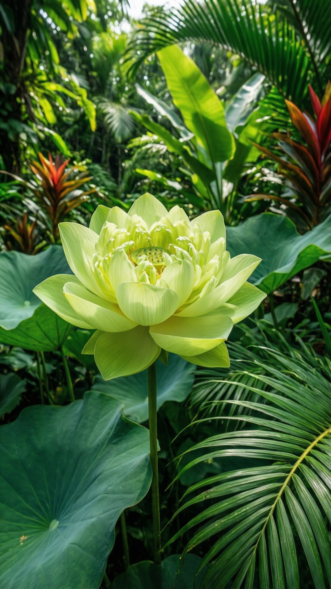 গ্রীষ্মমণ্ডলীয় পদ্ম ওয়ালপেপার