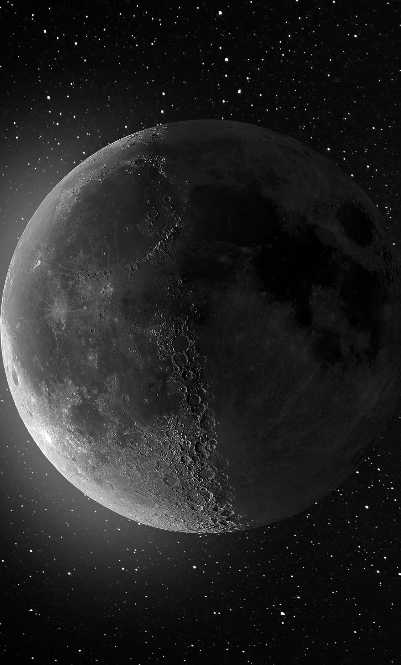চাঁদের ক্লোজ আপ আইফোন ওয়ালপেপার
