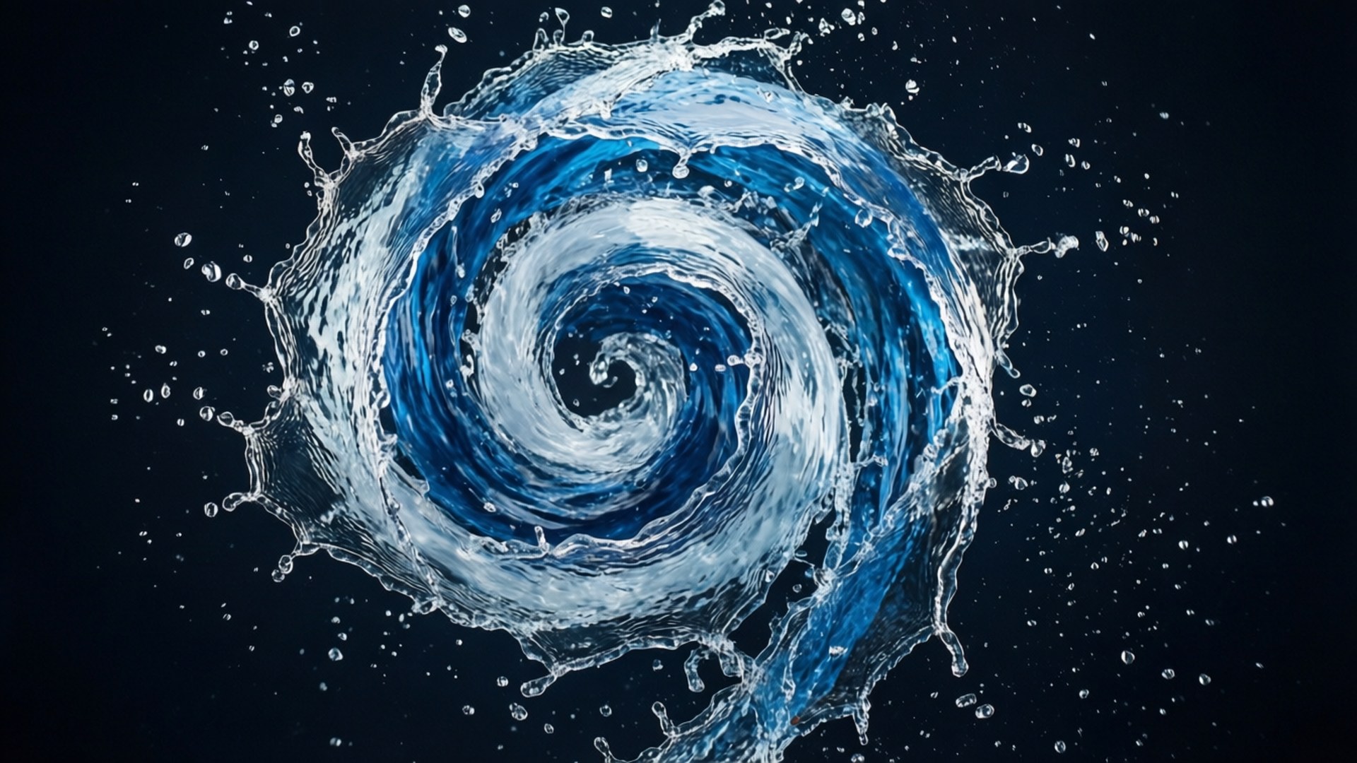 জল সর্পিল ওয়ালপেপার