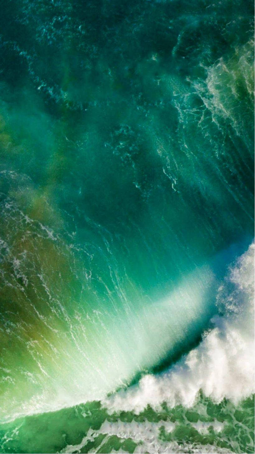 জলপ্রপাতের বিমান দৃশ্য iOS 7 ওয়ালপেপার