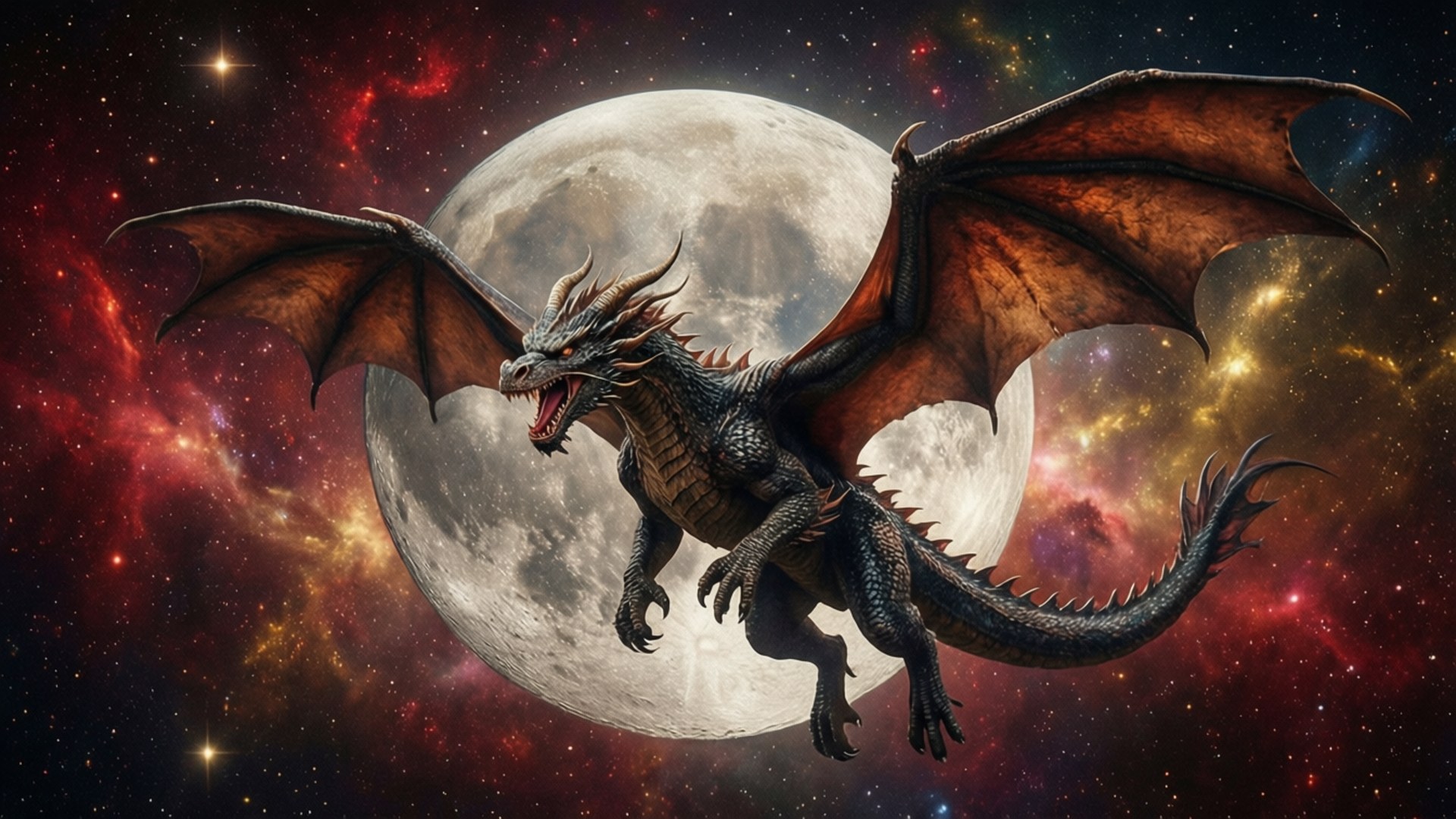 ড্রাগন মুন ইক্লিপস ওয়ালপেপার
