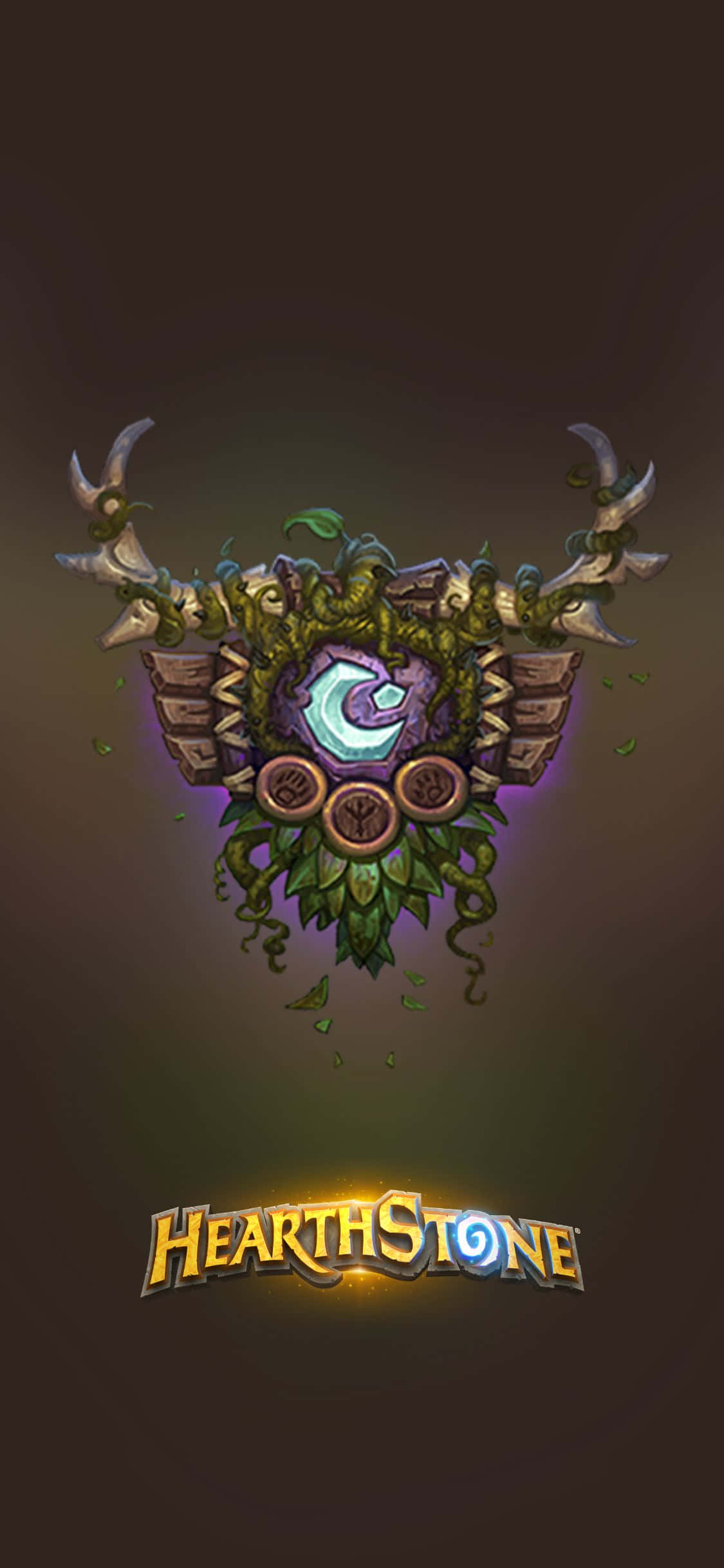 ড্রুইড ক্রেস্ট iPhone XS Hearthstone ব্যাকগ্রাউন্ড ওয়ালপেপার