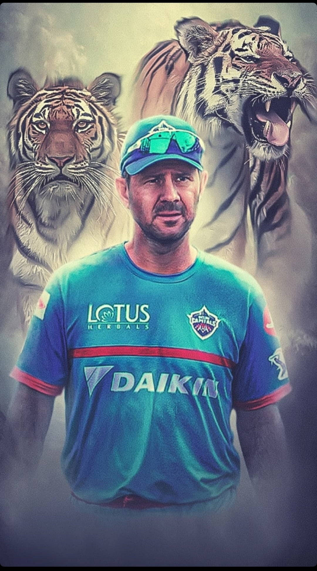 দিল্লি ক্যাপিটালস রিকি পন্টিং ওয়ালপেপার
