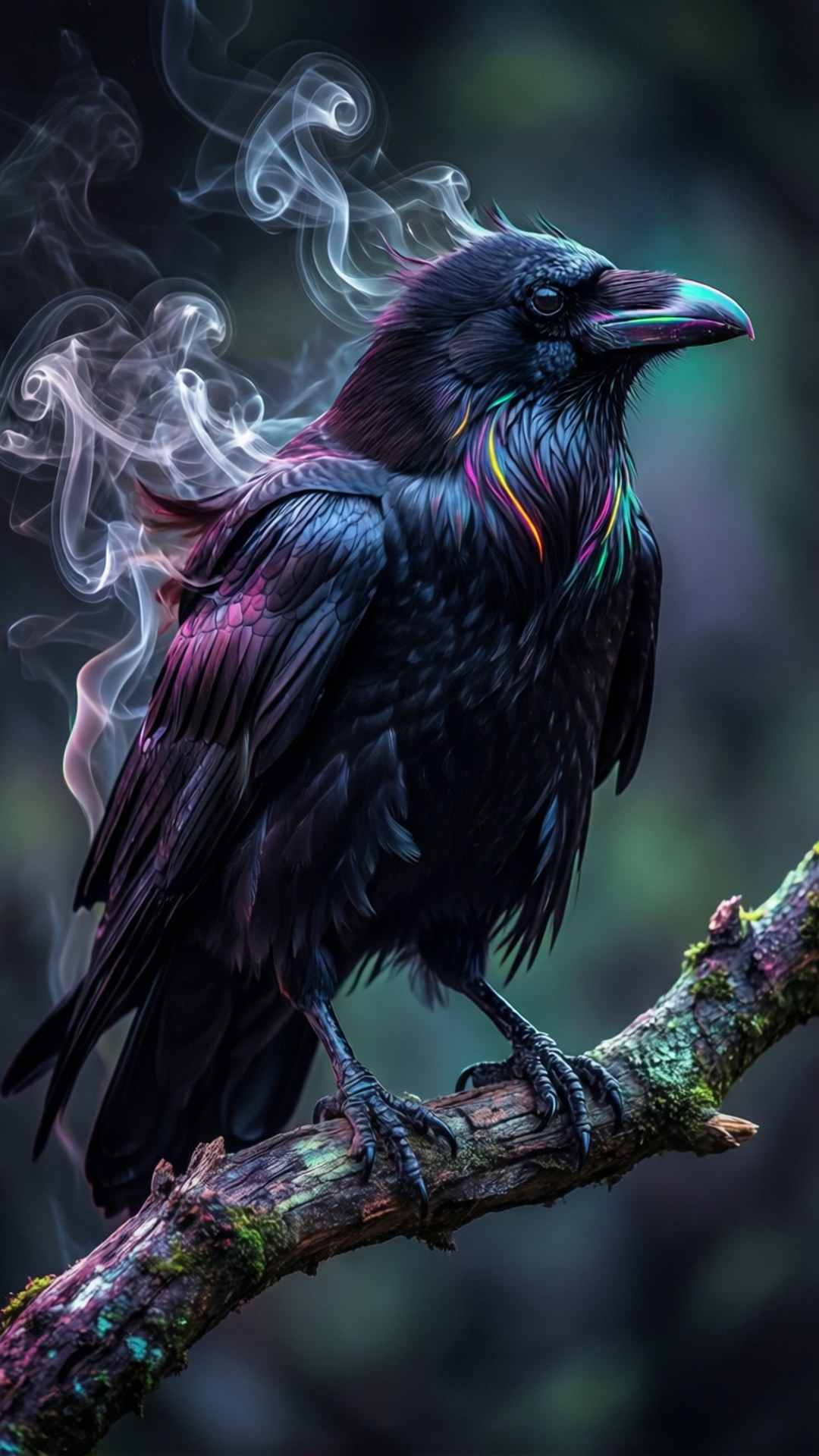 ধোঁয়া কাক ওয়ালপেপার