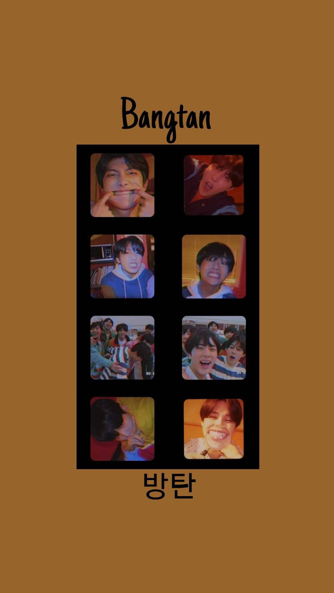 নান্দনিক BTS মজার চেহারা ওয়ালপেপার