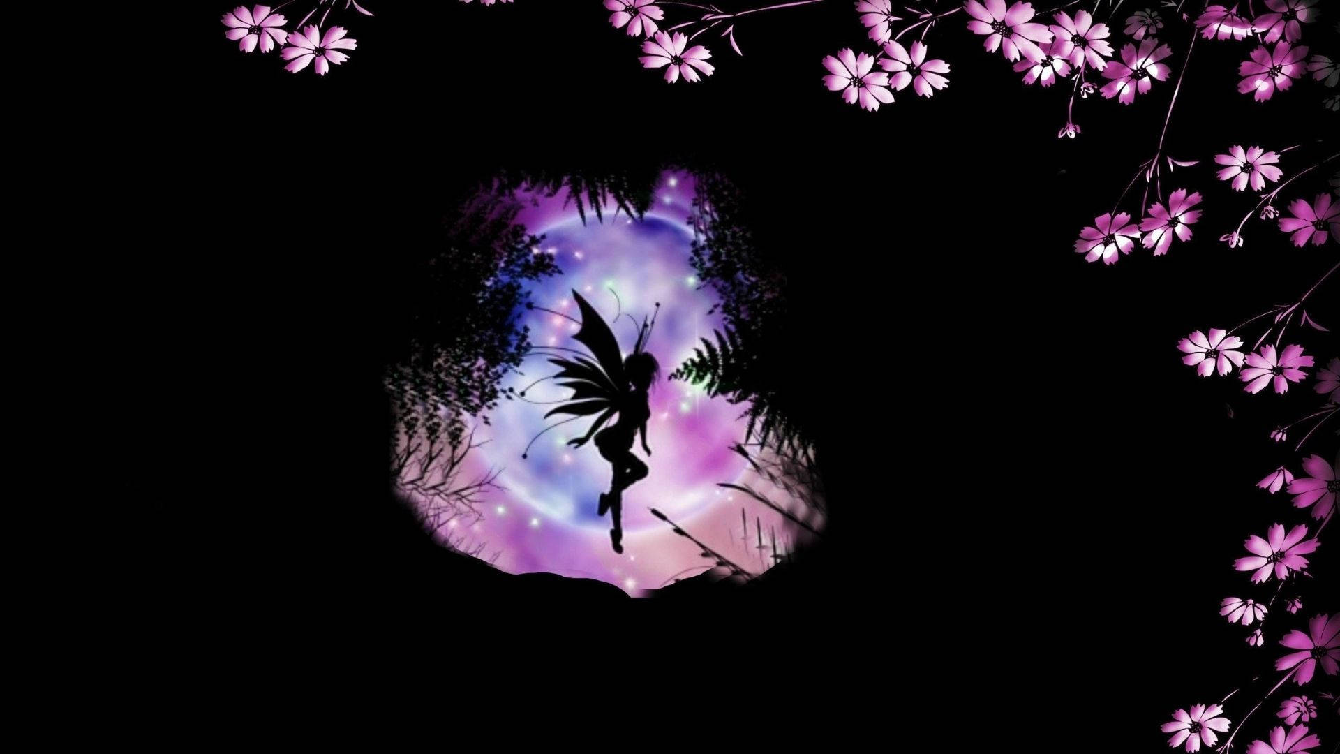 নান্দনিক প্যারি সিলুয়েট ওয়ালপেপার