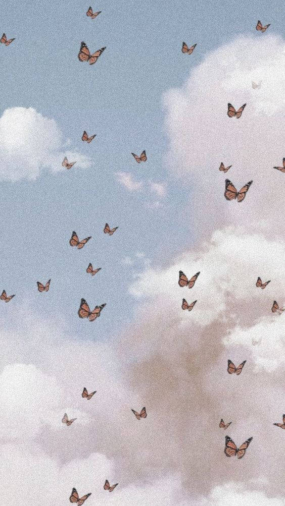 নান্দনিক ফোন প্রজাপতি ওয়ালপেপার